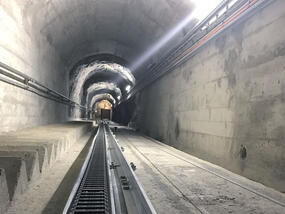 Schrägaufzug Staumauer Molina 