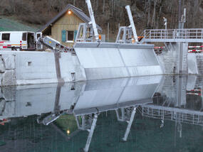 Rechenreinigungsmaschinen für  Wasserfassung Rismatt Melchtal 