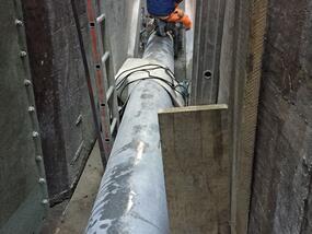 Sandabzug unter Wasser nachgerüstet