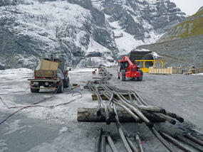 Tausende Tonnen vom Berg geholt