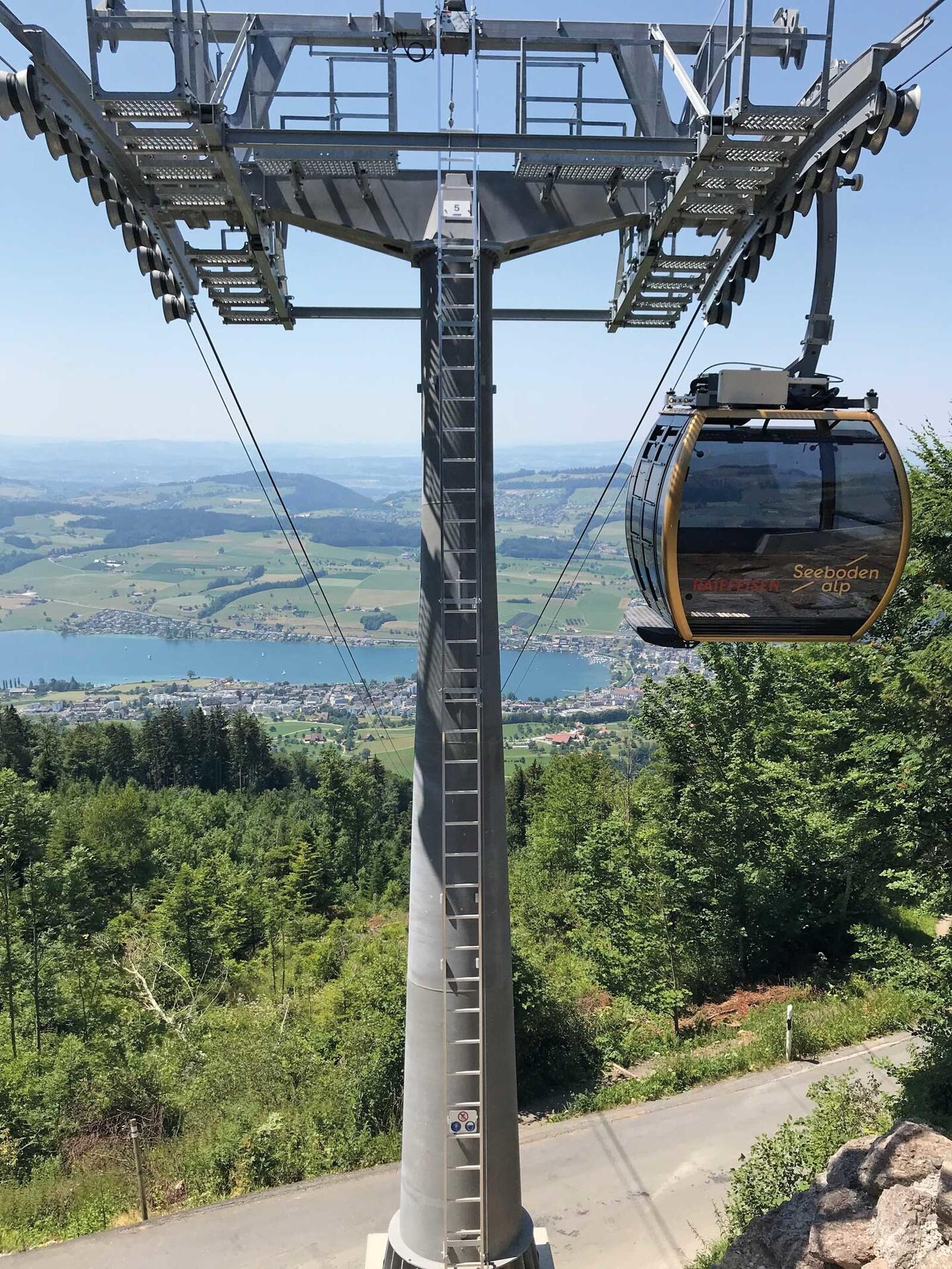 Herrliche Ausblick auf den Vierwaldstättersee garantiert.