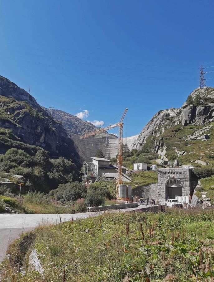 Neue Pendelbahn zum Grimsel Hospiz