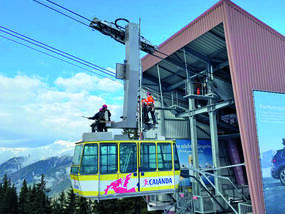 Für neue Jakobshorn-Gipfelfahrt montiert