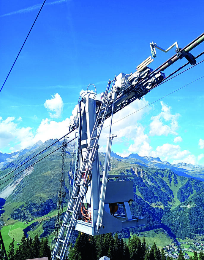 Montage des revidierten Laufwerkes.