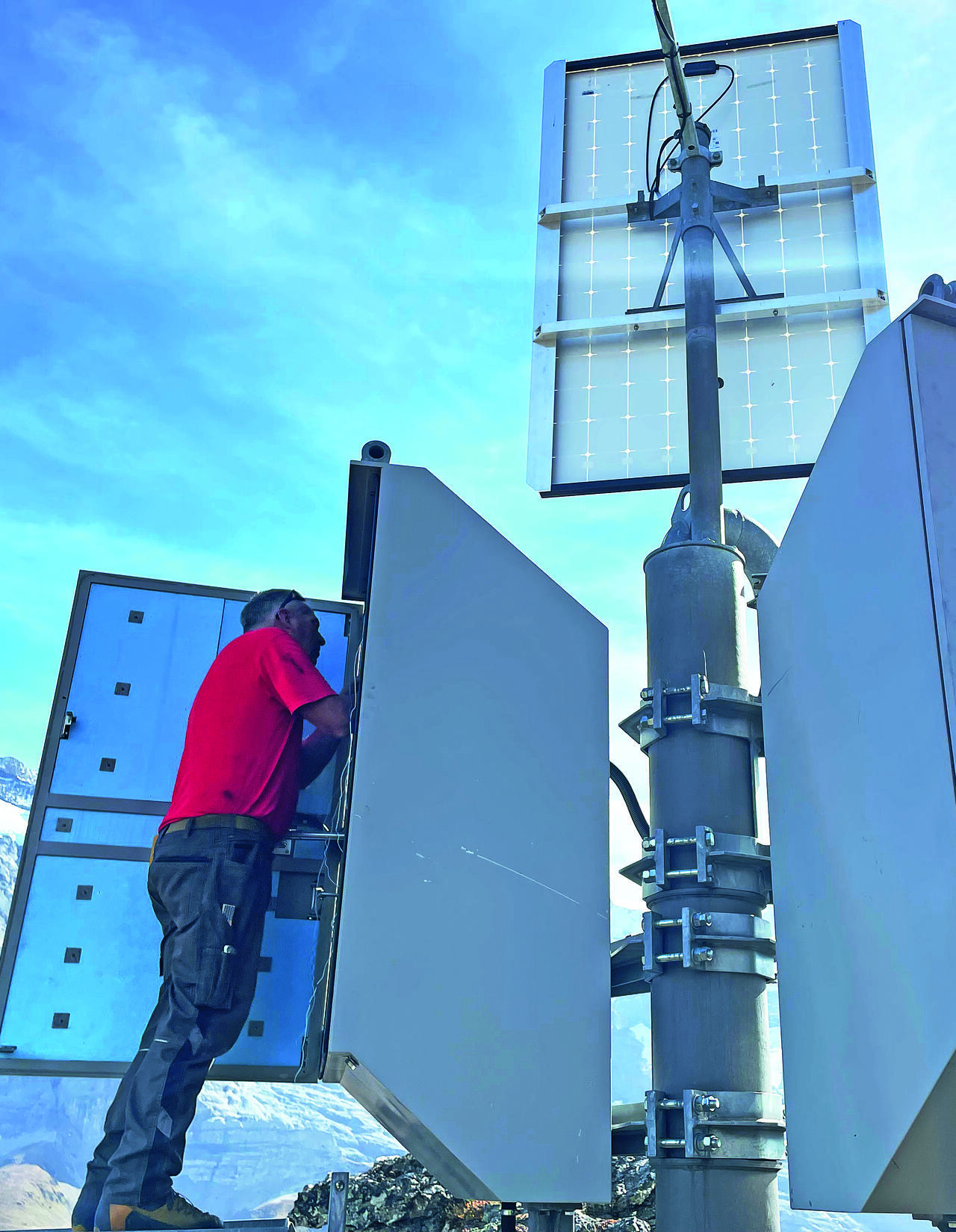 In Grindelwald an der Arbeit.