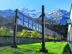 Strom ab dem Seil im Hochgebirge