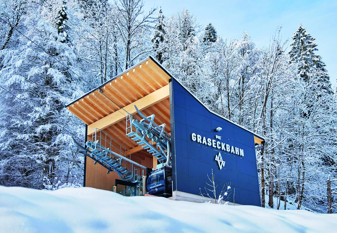 Graseck – die erste vollautomatische Seilbahn in Deutschland.