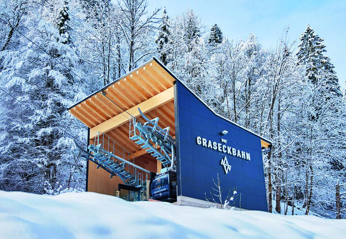 Graseck – die erste vollautomatische Seilbahn in Deutschland.
