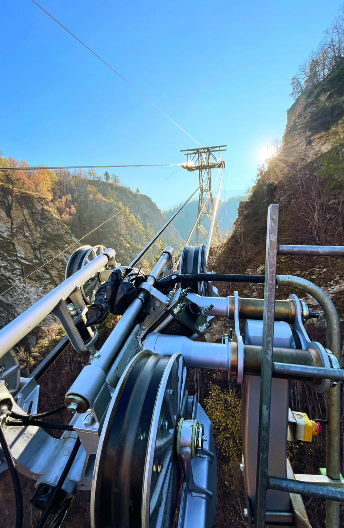 Montage revidierter Laufwerke.