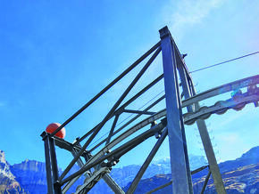 Sanierung der Materialseilbahn in Linthal 