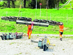 Kombibahn für Haut-Nendaz montiert