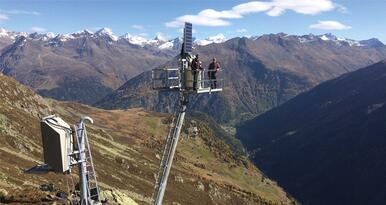 Lawinenmast Lawinensprengmast Kombimast