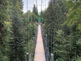 Sanierung Hängebrücke für Abwasserrohr