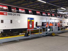 SBB-Schiebebühne über 34 Gleise