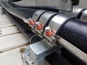 Pose de câbles par Illwerke à Montafon