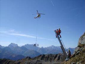 Système de déclenchement d’avalanche de haute montagne à Montafon