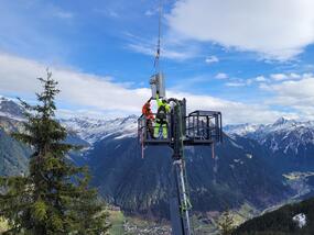Die 23. Lawinensprenganlage im Montafon 