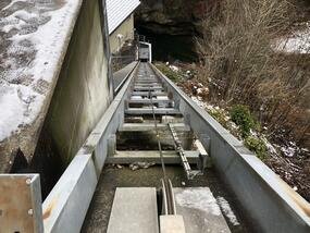 Über 30-jährige Kraftwerkanlage in Krummenau für 4000 kg Material