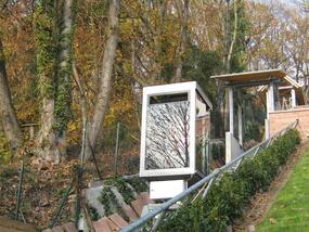 Ascenseur incliné du Chemin des philosophes à Heidelberg en Allemagne