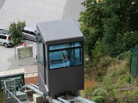 Ascenseur incliné de désenclavement du Schlossberg à Schwarzenberg en Allemagne