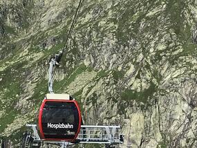 Neue Pendelbahn zum Grimsel Hospiz
