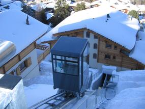 Ascenseur incliné des Matins de St. Laurent à La Tzoumaz