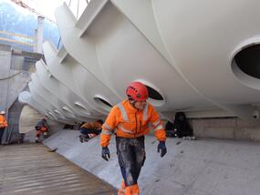Construction hydraulique en acier pour la centrale électrique de l’imprimerie sur soie de Mitlödi