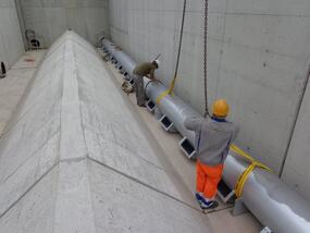 Stahlwasserbau Entsanderanlage Engi